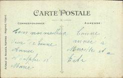 Flores de la fantasía de la POSTAL de la VENDIMIA