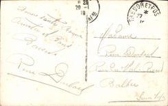 Flores de la fantasía de la POSTAL de la VENDIMIA