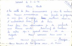 Flores de la fantasía de la POSTAL de la VENDIMIA