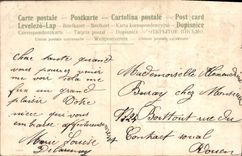 Flores de la fantasía de la POSTAL de la VENDIMIA