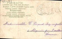 Flores de la fantasía de la POSTAL de la VENDIMIA