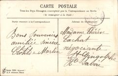 Flores de la fantasía de la POSTAL de la VENDIMIA