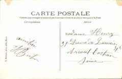 CPA Fantaisie Fleurs Une pensee de Montron Duvernel