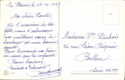 Flores de la fantasía de la POSTAL de la VENDIMIA