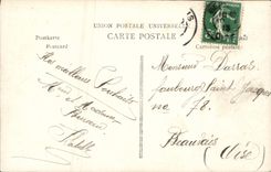 Flores de la fantasía de la POSTAL de la VENDIMIA