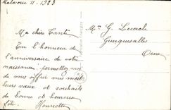 Flores de la fantasía de la POSTAL de la VENDIMIA