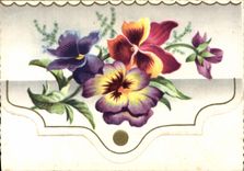 Flores de la fantasía de la POSTAL de la VENDIMIA