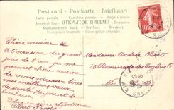 Flores de la fantasía de la POSTAL de la VENDIMIA