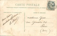 Flores de la fantasía de la POSTAL de la VENDIMIA