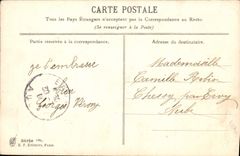 Flores de la fantasía de la POSTAL de la VENDIMIA