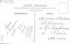 Flores de la fantasía de la POSTAL de la VENDIMIA