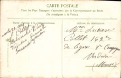 Flores de la fantasía de la POSTAL de la VENDIMIA