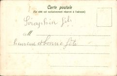 Flores de la fantasía de la POSTAL de la VENDIMIA