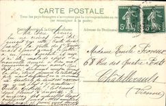 Flores de la fantasía de la POSTAL de la VENDIMIA