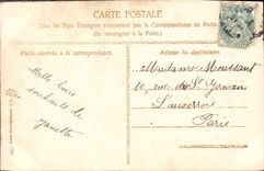 Flores de la fantasía de la POSTAL de la VENDIMIA