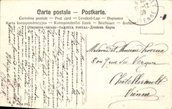 Flores de la fantasía de la POSTAL de la VENDIMIA