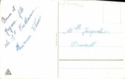 Flores de la fantasía de la POSTAL de la VENDIMIA