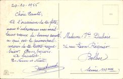 Flores de la fantasía de la POSTAL de la VENDIMIA