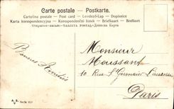 Flores de la fantasía de la POSTAL de la VENDIMIA
