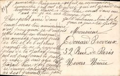 Flores de la fantasía de la POSTAL de la VENDIMIA