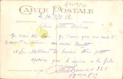 Flores de la fantasía de la POSTAL de la VENDIMIA