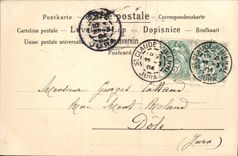 Flores de la fantasía de la POSTAL de la VENDIMIA