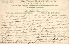 Flores de la fantasía de la POSTAL de la VENDIMIA