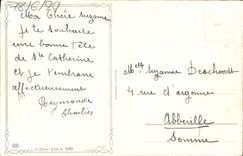 Flores de la fantasía de la POSTAL de la VENDIMIA