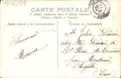 Flores de la fantasía de la POSTAL de la VENDIMIA
