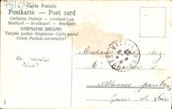 Flores de la fantasía de la POSTAL de la VENDIMIA