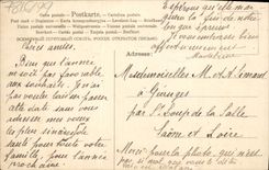 Flores de la fantasía de la POSTAL de la VENDIMIA