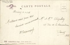 Flores de la fantasía de la POSTAL de la VENDIMIA