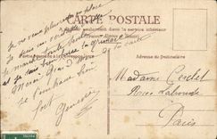 Flores de la fantasía de la POSTAL de la VENDIMIA