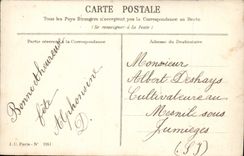 Flores de la fantasía de la POSTAL de la VENDIMIA