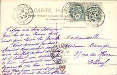 Flores de la fantasía de la POSTAL de la VENDIMIA