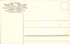 Flores de la fantasía de la POSTAL de la VENDIMIA