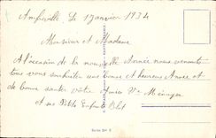 Flores de la fantasía de la POSTAL de la VENDIMIA