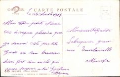 Flores de la fantasía de la POSTAL de la VENDIMIA