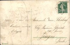 Flores de la fantasía de la POSTAL de la VENDIMIA