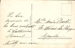 Flores de la fantasía de la POSTAL de la VENDIMIA