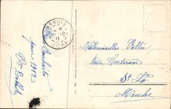 Flores de la fantasía de la POSTAL de la VENDIMIA