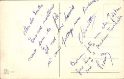 Flores de la fantasía de la POSTAL de la VENDIMIA