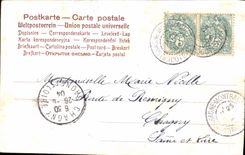 Flores de la fantasía de la POSTAL de la VENDIMIA