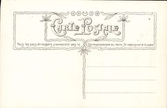 Flores de la fantasía de la POSTAL de la VENDIMIA