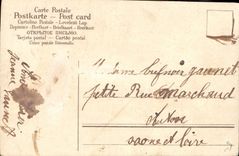 Niño de flores de la fantasía de la POSTAL de la VENDIMIA