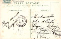 Flores de la fantasía de la POSTAL de la VENDIMIA