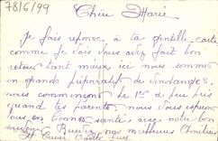 VINTAGE POSTCARD Fantaisie Flowers Horseshoe