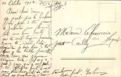 Flores de la fantasía de la POSTAL de la VENDIMIA