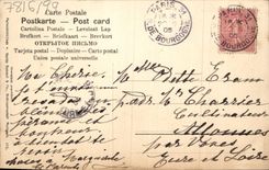 Flores de la fantasía de la POSTAL de la VENDIMIA