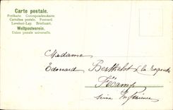 Flores de la fantasía de la POSTAL de la VENDIMIA